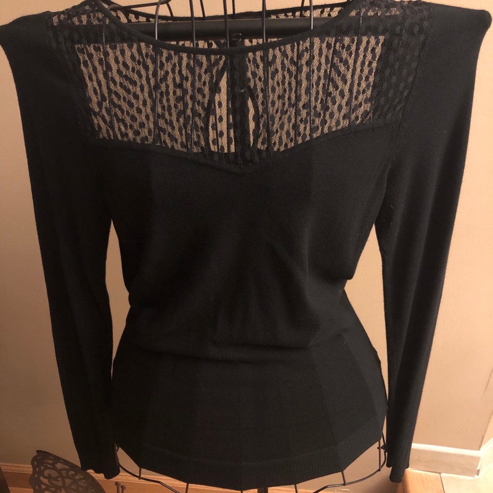 The Limited Black Long Sleeve Top